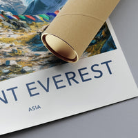 Mount Everest Poster | Tibet Wall Art | Himalaya Decor
