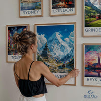 Mount Everest Poster | Tibet Wall Art | Himalaya Decor
