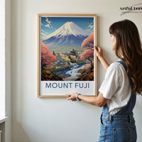 Mount Fuji Poster | Japan Wall Art | Asia Decor