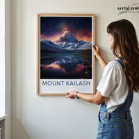 Mount Kailash Poster | Tibet Wall Art | South Asia Decor