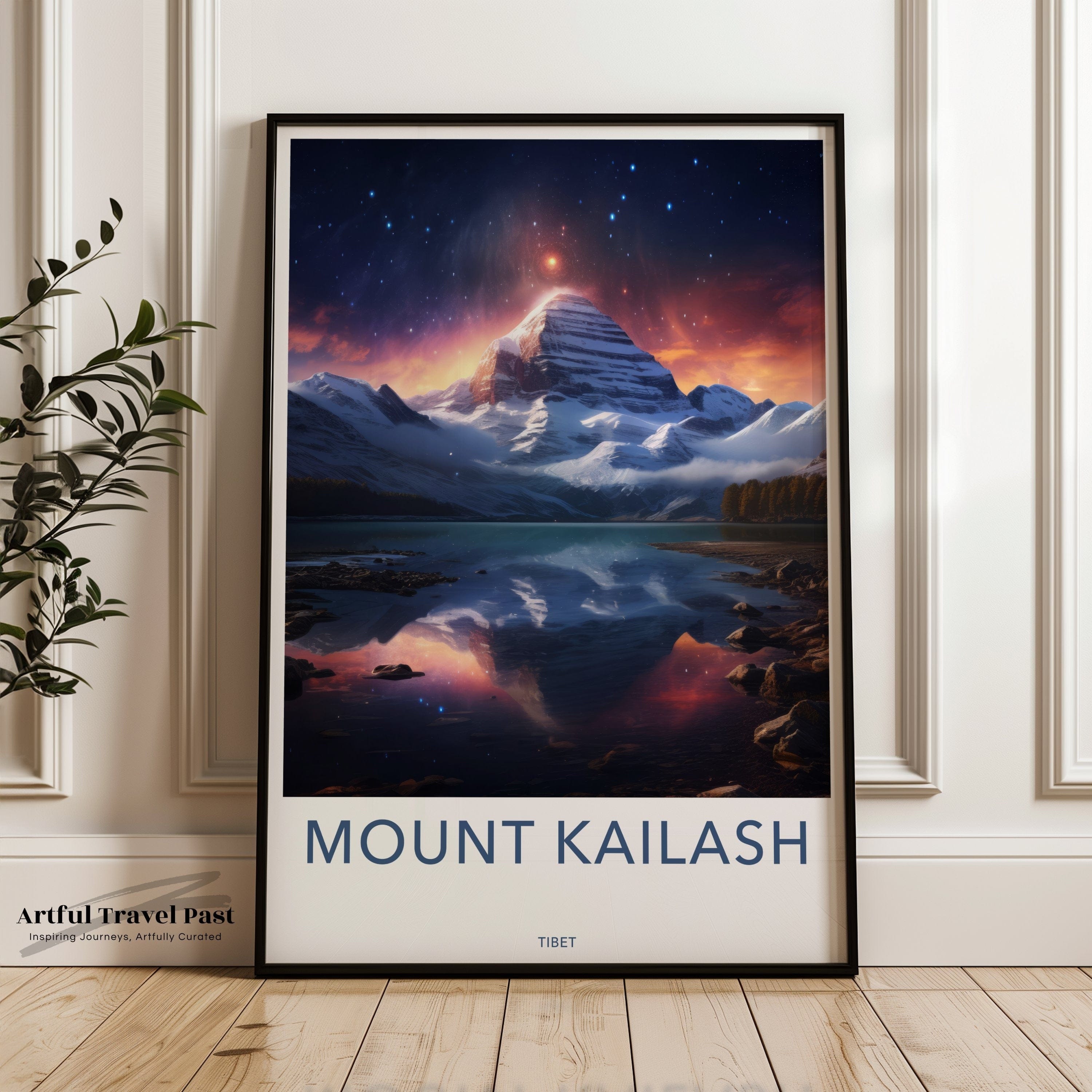 Mount Kailash Poster | Tibet Wall Art | South Asia Decor