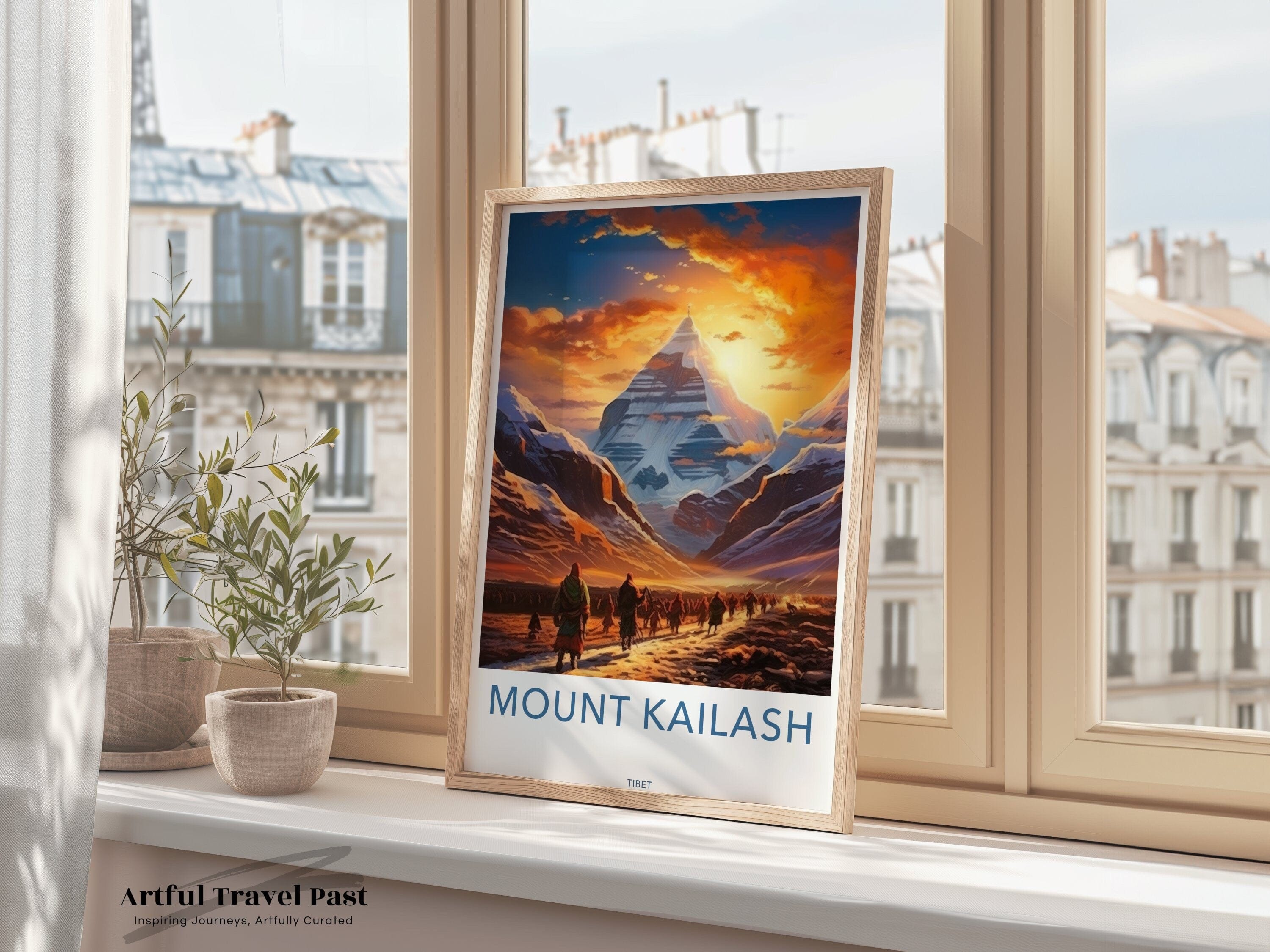 Mount Kailash Poster | Tibet Wall Art | South Asia Decor