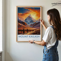 Mount Kailash Poster | Tibet Wall Art | South Asia Decor