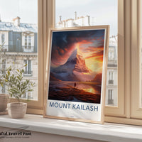 Mount Kailash Poster | Tibet Wall Art | South Asia Decor