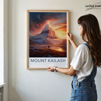 Mount Kailash Poster | Tibet Wall Art | South Asia Decor