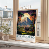 Mount Kilimanjaro Poster | Tanzania Wall Art