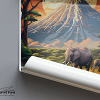 Mount Kilimanjaro Poster | Tanzania Wall Art