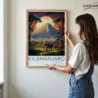 Mount Kilimanjaro Poster | Tanzania Wall Art
