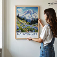 Mount Rainier Poster - Washington Wall Art
