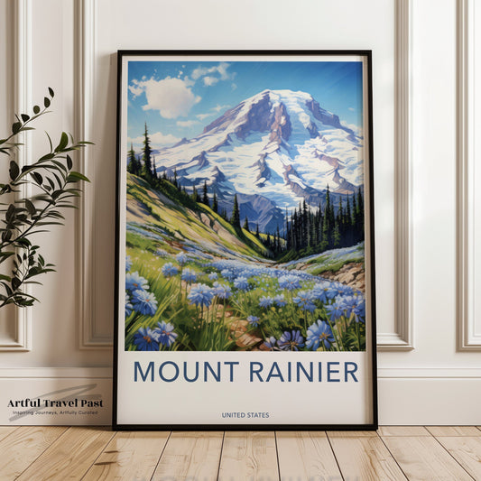 Mount Rainier Poster - Washington Wall Art