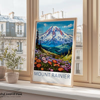 Mount Rainier Poster - Washington Wall Art