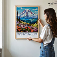 Mount Rainier Poster - Washington Wall Art