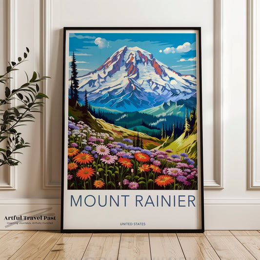 Mount Rainier Poster - Washington Wall Art