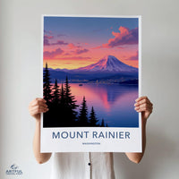 Mount Rainier Poster - Washington Wall Art