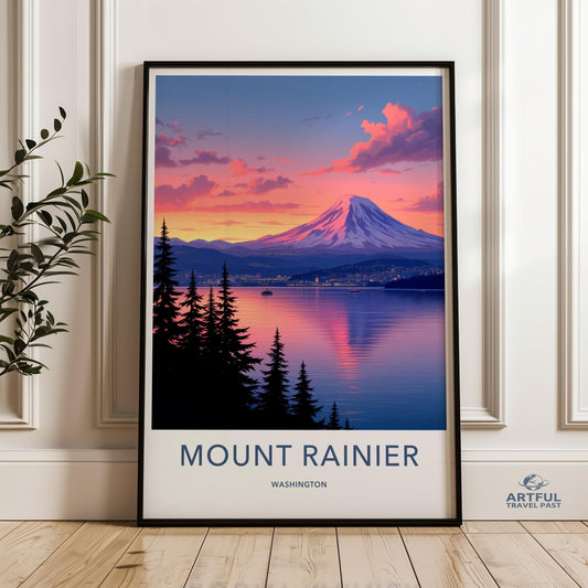 Mount Rainier Poster - Washington Wall Art