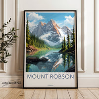 Mount Robson Poster | British Columbia Wall Art | Canada Decor