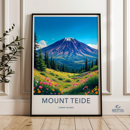 Mount Teide Poster - Canary Islands Art