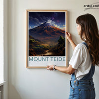 Mount Teide Poster | Canary Islands | Spain Wall Art
