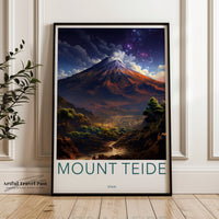 Mount Teide Poster | Canary Islands | Spain Wall Art