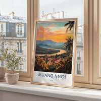 Muang Ngoi Poster - Laos Wall Art