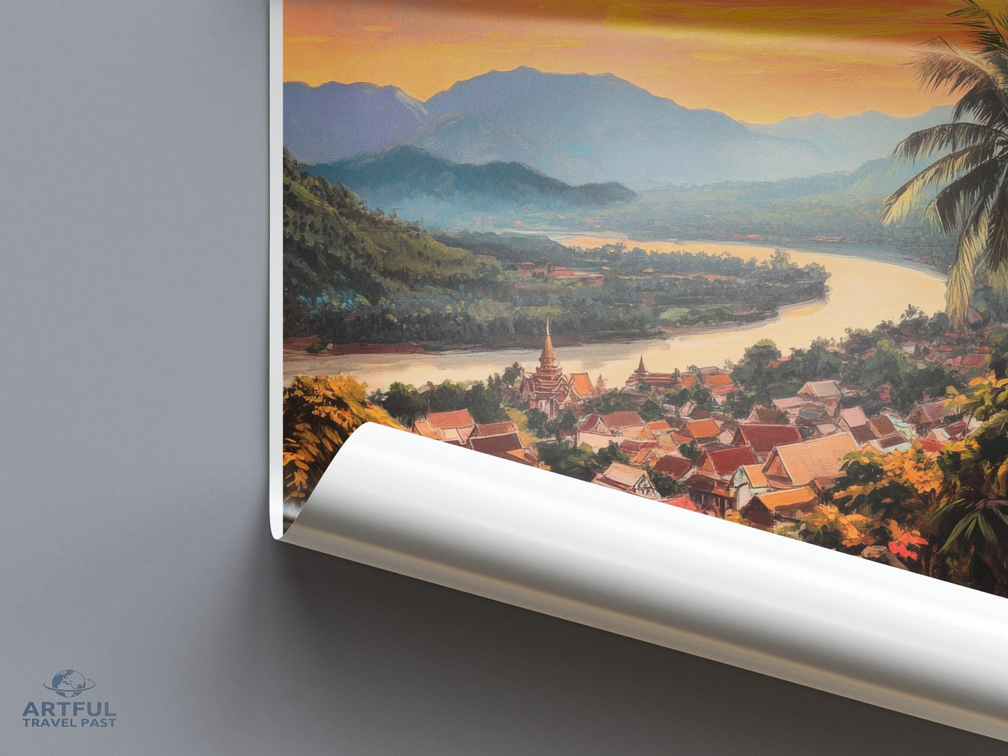 Muang Ngoi Poster - Laos Wall Art