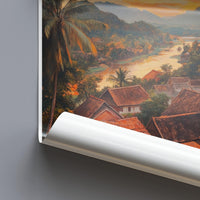 Muang Ngoi Poster - Laos Wall Art