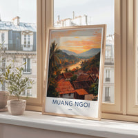 Muang Ngoi Poster - Laos Wall Art
