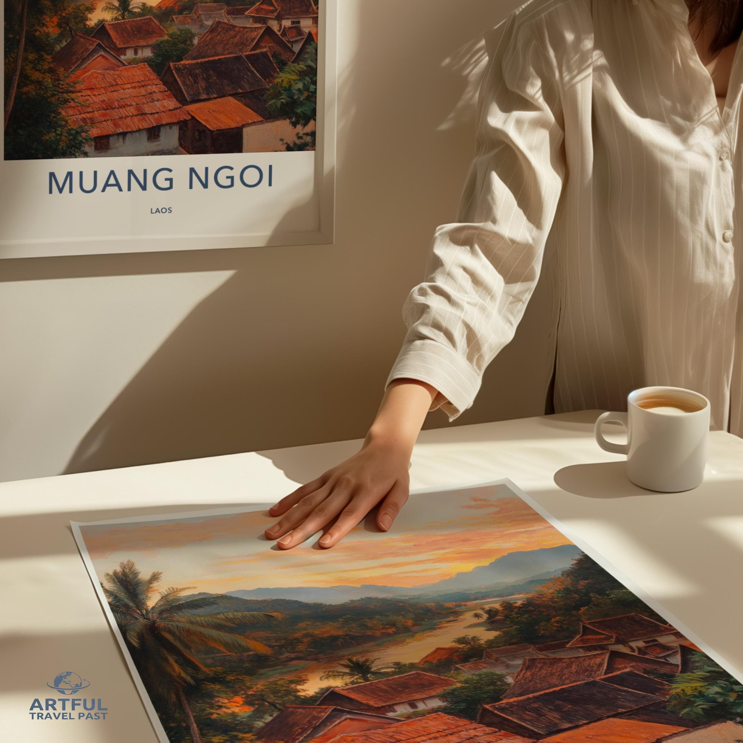Muang Ngoi Poster - Laos Wall Art
