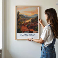Muang Ngoi Poster - Laos Wall Art