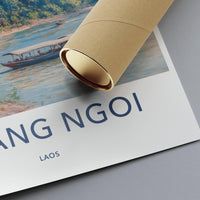 Muang Ngoi Poster - Laos Wall Art