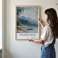 Muang Ngoi Poster - Laos Wall Art