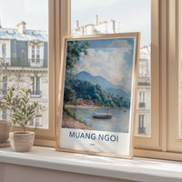 Muang Ngoi Poster - Laos Wall Art