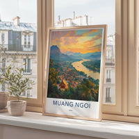 Muang Ngoi Poster - Laos Wall Art
