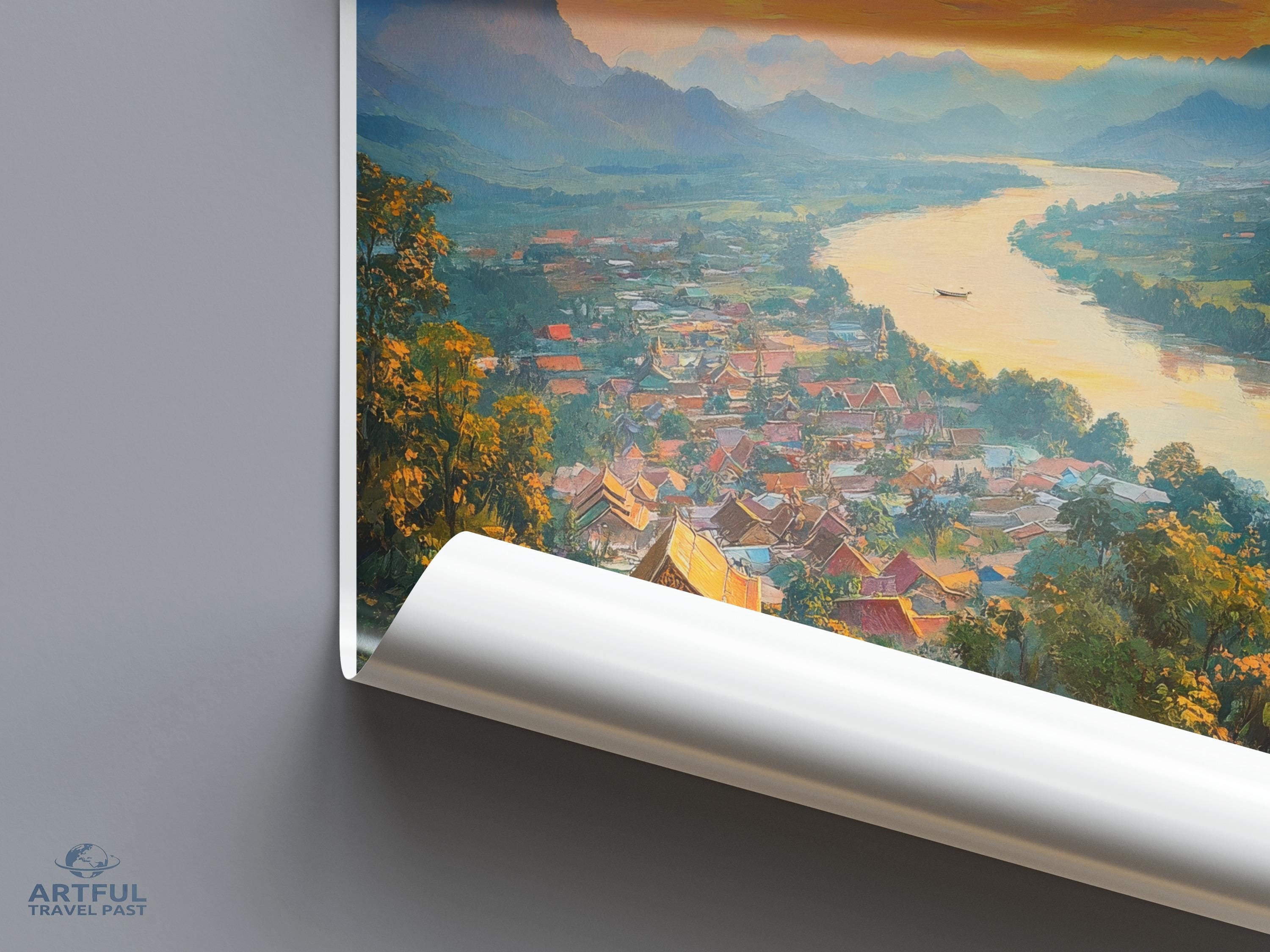 Muang Ngoi Poster - Laos Wall Art