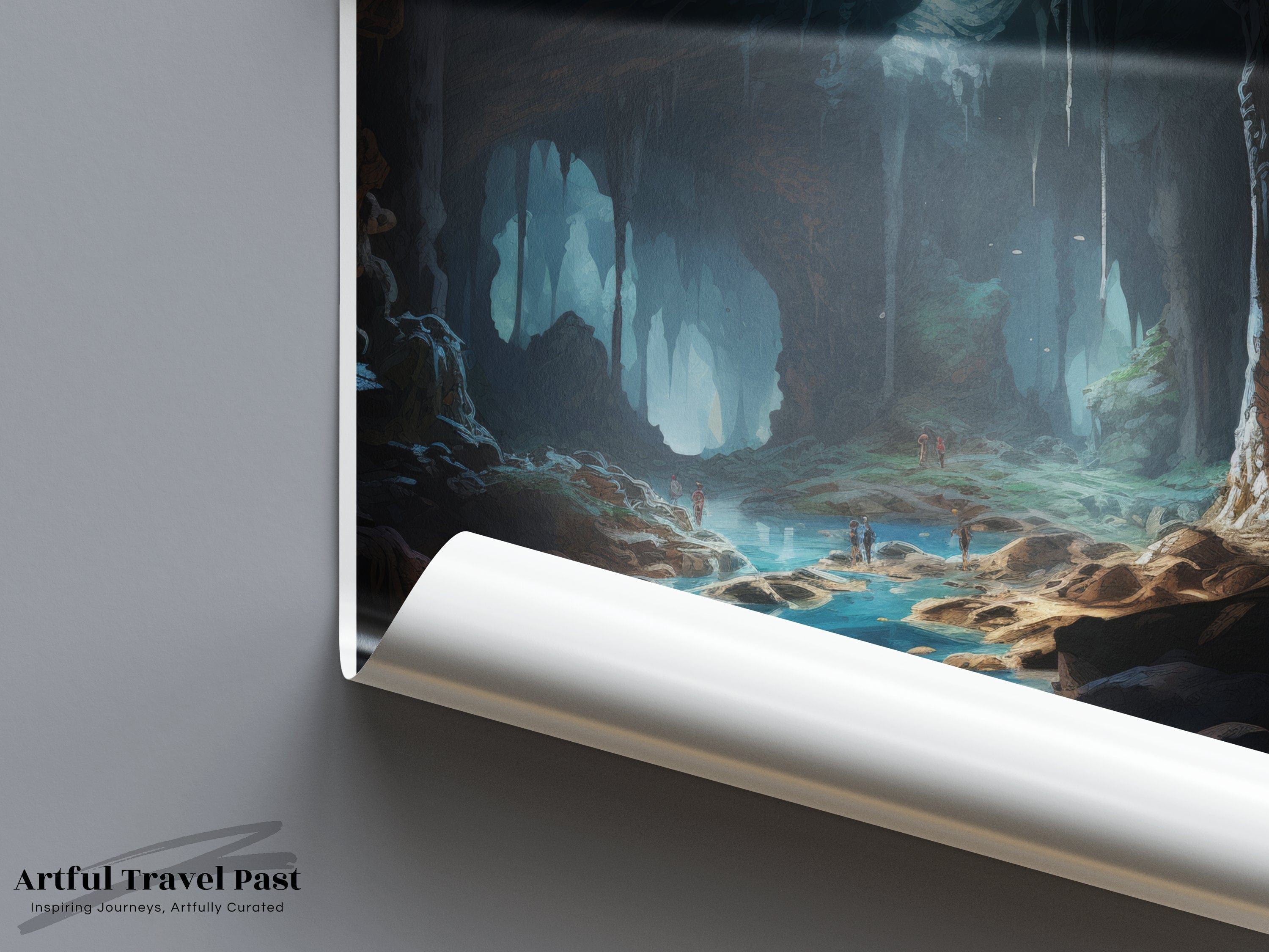 Mulu Caves Poster | Malaysia Wall Art | Asia Decor