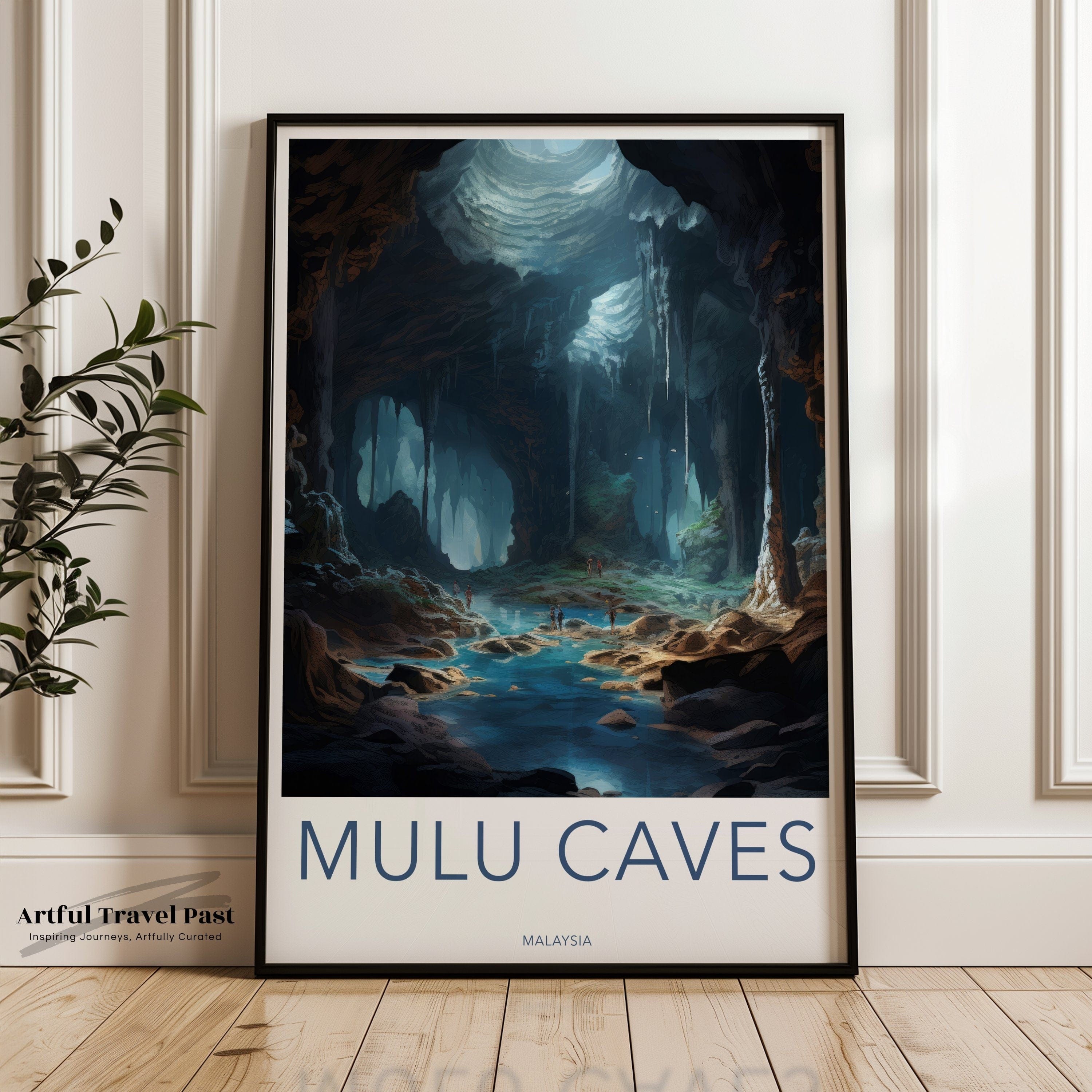 Mulu Caves Poster | Malaysia Wall Art | Asia Decor
