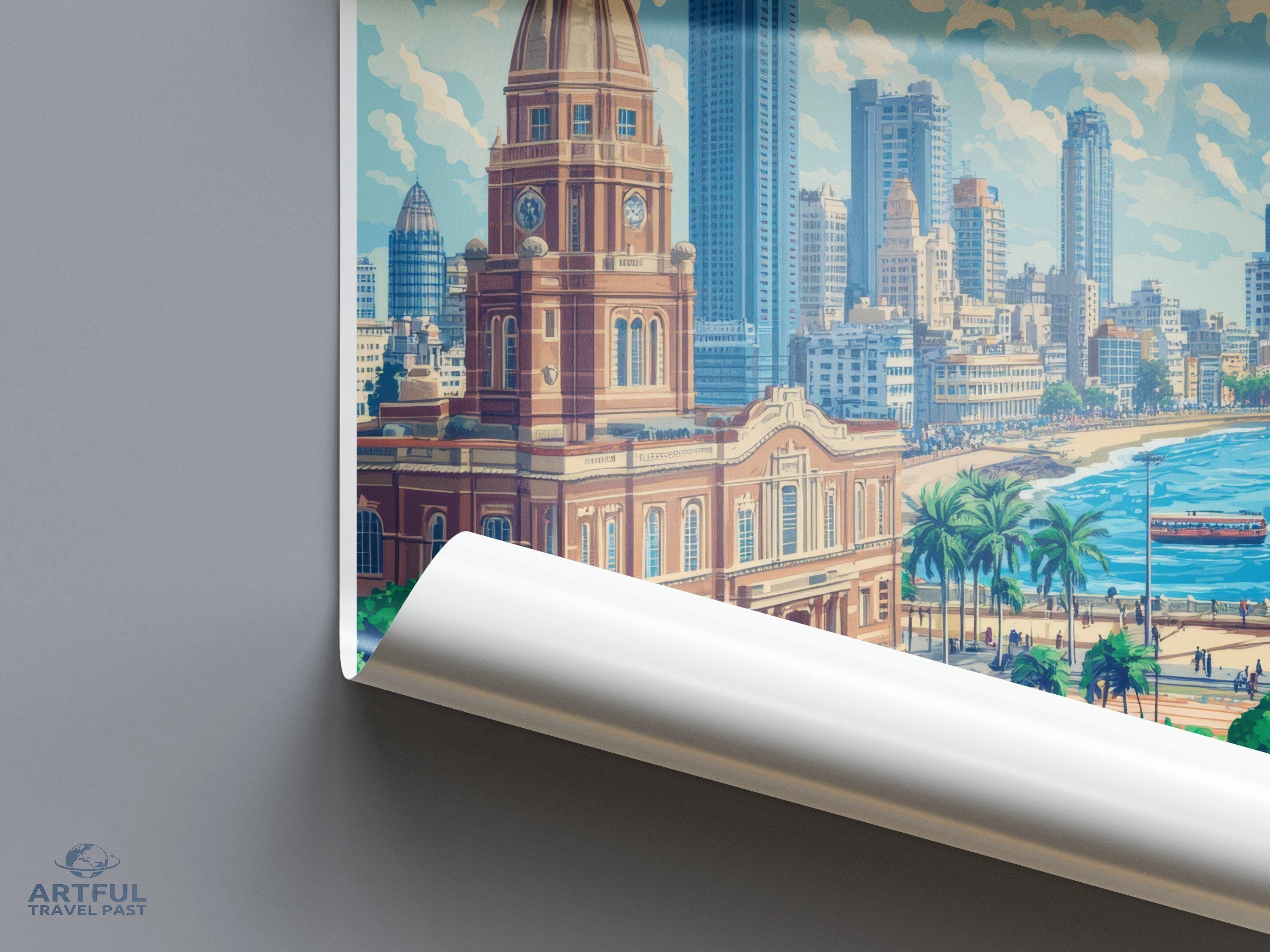 Mumbai Poster | Maharashtra Wall Art | India Decor
