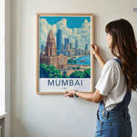 Mumbai Poster | Maharashtra Wall Art | India Decor