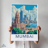 Mumbai Poster | Maharashtra Wall Art | India Decor