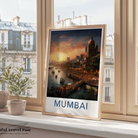 Mumbai Poster | Maharashtra Wall Art | India Decor