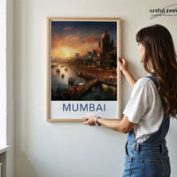 Mumbai Poster | Maharashtra Wall Art | India Decor