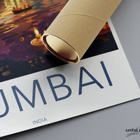 Mumbai Poster | Maharashtra Wall Art | India Decor