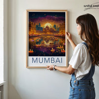 Mumbai Poster | Maharashtra Wall Art | India Decor