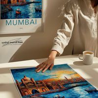 Mumbai Poster | Maharashtra Wall Art | India Decor