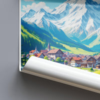 Mürren Poster - Switzerland Wall Art