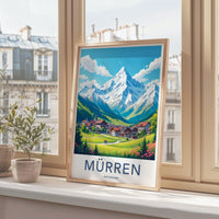Mürren Poster - Switzerland Wall Art