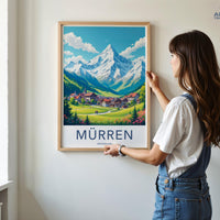 Mürren Poster - Switzerland Wall Art