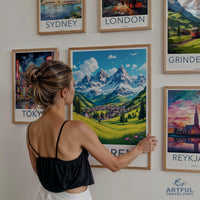 Mürren Poster - Switzerland Wall Art