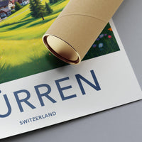 Mürren Poster - Switzerland Wall Art