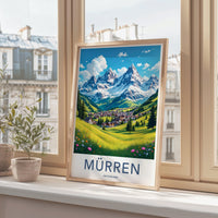 Mürren Poster - Switzerland Wall Art